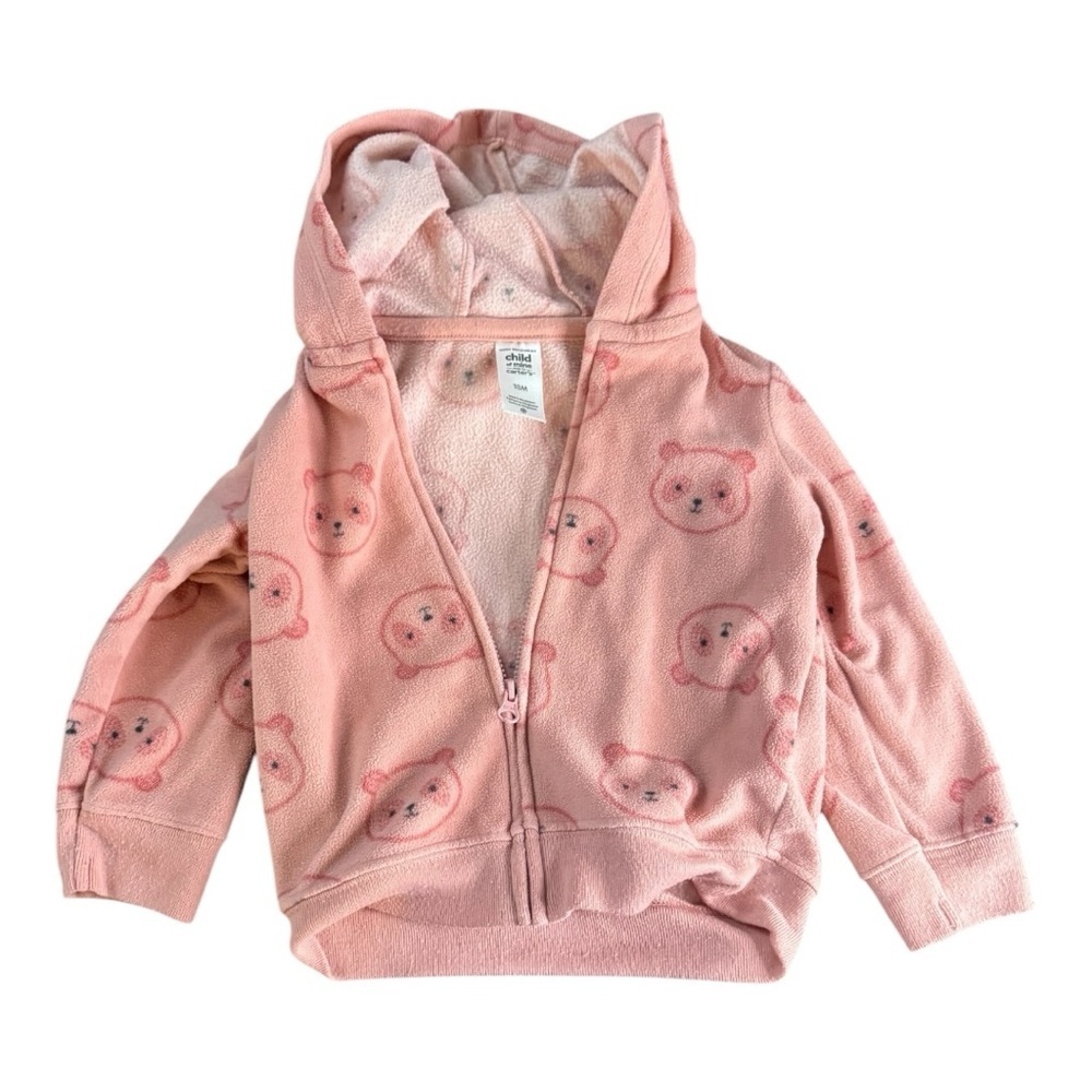 Pink Bear Print Hoodie and Pants Set - Picture 5 of 7